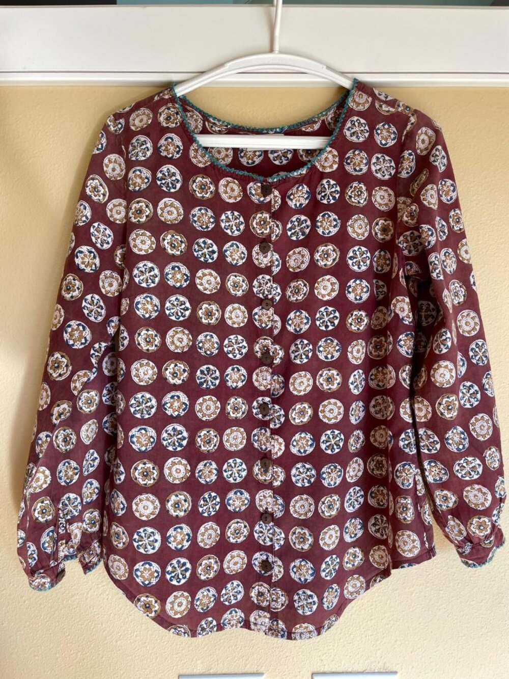 Fabindia 100% cotton blouse, Small